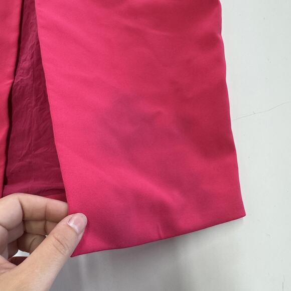 Christian Siriano Dress Womens 2 Pink Sleeveless Midi Formal Slit Evening Gown - Picture 9 of 10